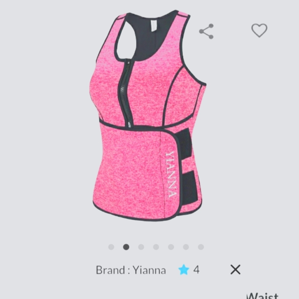 Hot sweat sauna vest waist trimmer no signs of wea
